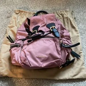 Burberry rucksack backpack, pink, near new with dust bag and receipt Burberry | Bags | Burberry Rucksack Backpack Pink Near New  main image 2